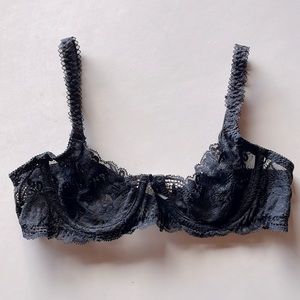 Victoria’s Secret Lace Sissy Bra 36A Black